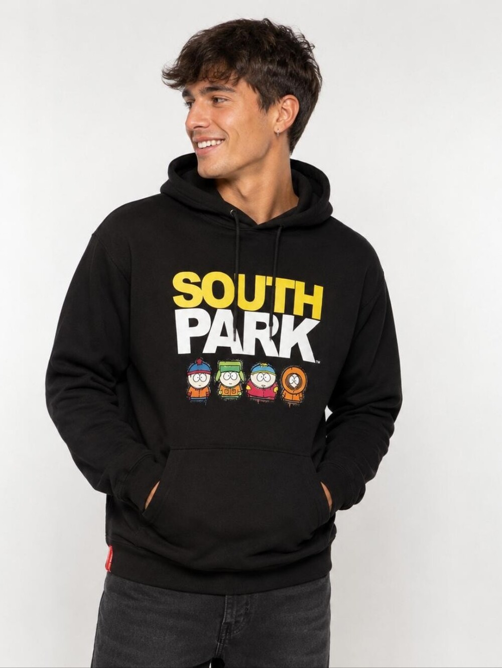 South Park Members Only Black Hoodie Size Large
